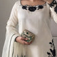Designer Embroidered Fendy Silk Plazo Set for Festive and Party Wear