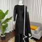 Designer Embroidered Fendy Silk Plazo Set for Festive and Party Wear