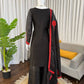Designer Embroidered Fendy Silk Plazo Set for Festive and Party Wear