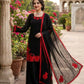 Designer Embroidered Fendy Silk Plazo Set for Festive and Party Wear