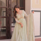Designer Embroidered Georgette Anarkali Gown with Dupatta