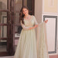Designer Embroidered Georgette Anarkali Gown with Dupatta