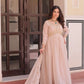 Designer Embroidered Georgette Anarkali Gown with Dupatta