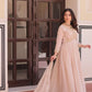 Designer Embroidered Georgette Anarkali Gown with Dupatta