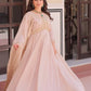 Designer Embroidered Georgette Anarkali Gown with Dupatta