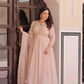 Designer Embroidered Georgette Anarkali Gown with Dupatta