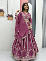 Designer Embroidered Georgette Lehenga Choli Set