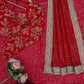 Designer Embroidered Georgette Saree for Wedding and Festive Wear