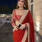Designer Embroidered Georgette Saree for Wedding and Festive Wear