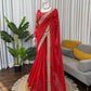 Designer Embroidered Georgette Saree for Wedding and Festive Wear
