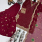 Designer Embroidered Georgette Sharara Suit Set