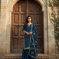 Designer Embroidered Georgette Sharara Suit Set