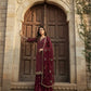 Designer Embroidered Georgette Sharara Suit Set