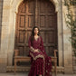 Designer Embroidered Georgette Sharara Suit Set