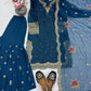 Designer Embroidered Georgette Sharara Suit Set