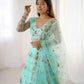 Designer Embroidered Net Lehenga Choli with Dupatta