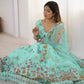 Designer Embroidered Net Lehenga Choli with Dupatta
