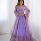 Designer Embroidered Net Lehenga Choli with Dupatta
