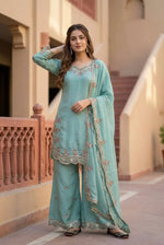 Designer Embroidered Palazzo Suit Set for Festive and Family Functions