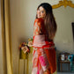 Designer Embroidered Palazzo Suit Set with Organza Dupatta