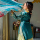 Designer Embroidered Palazzo Suit Set with Organza Dupatta