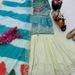 Designer Embroidered Palazzo Suit Set with Organza Dupatta