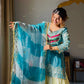 Designer Embroidered Palazzo Suit Set with Organza Dupatta