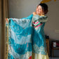 Designer Embroidered Palazzo Suit Set with Organza Dupatta
