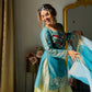Designer Embroidered Palazzo Suit Set with Organza Dupatta