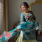 Designer Embroidered Palazzo Suit Set with Organza Dupatta