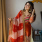 Designer Embroidered Palazzo Suit Set with Organza Dupatta