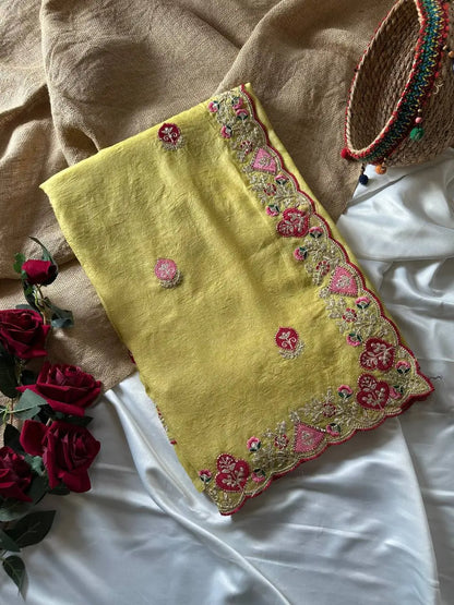 Designer Embroidered Saree for Festive and Special Occasion Wear
