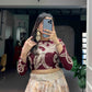 Designer Embroidered blouse with printed lehenga Set for Festive and Wedding Functions
