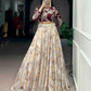 Designer Embroidered blouse with printed lehenga Set for Festive and Wedding Functions