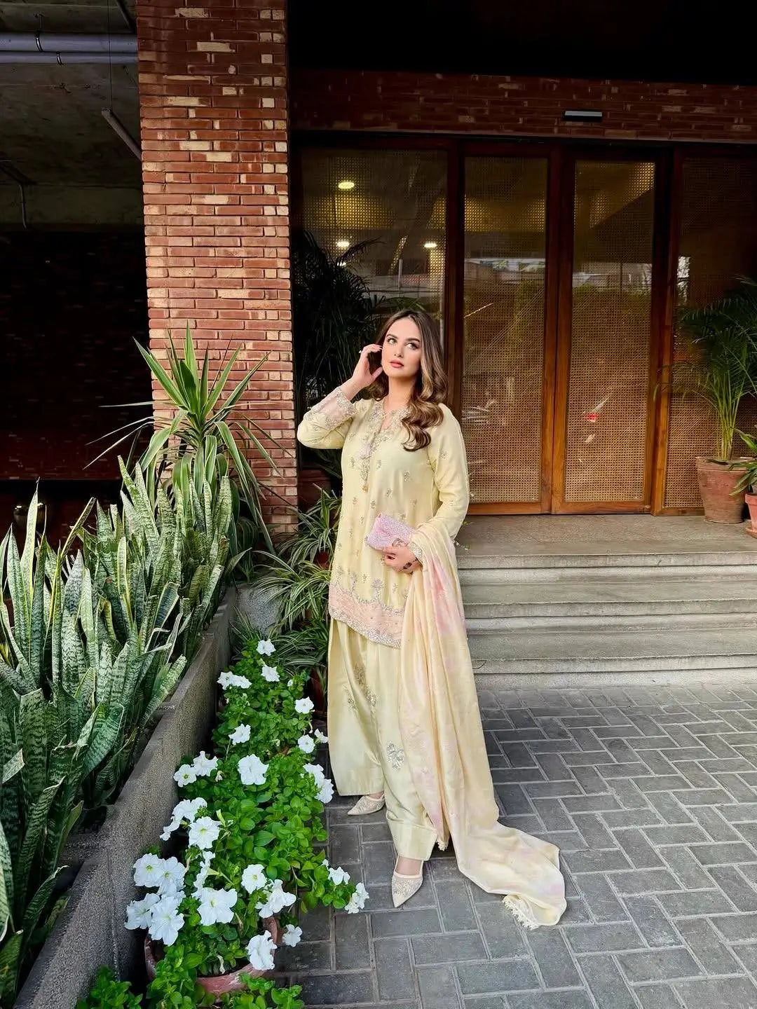 Designer Farshi Palazzo Suit for Festive and Wedding Occasions