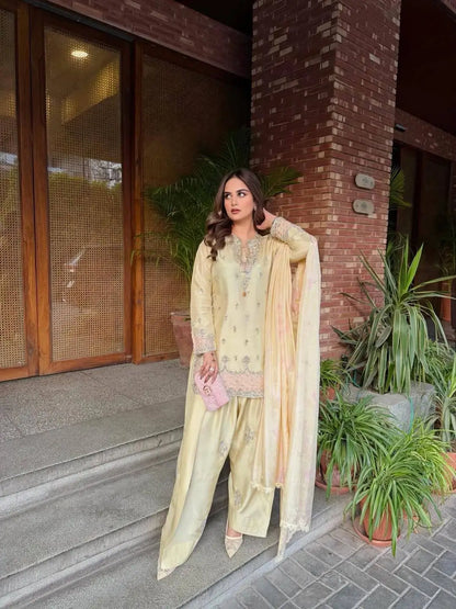Designer Farshi Palazzo Suit for Festive and Wedding Occasions