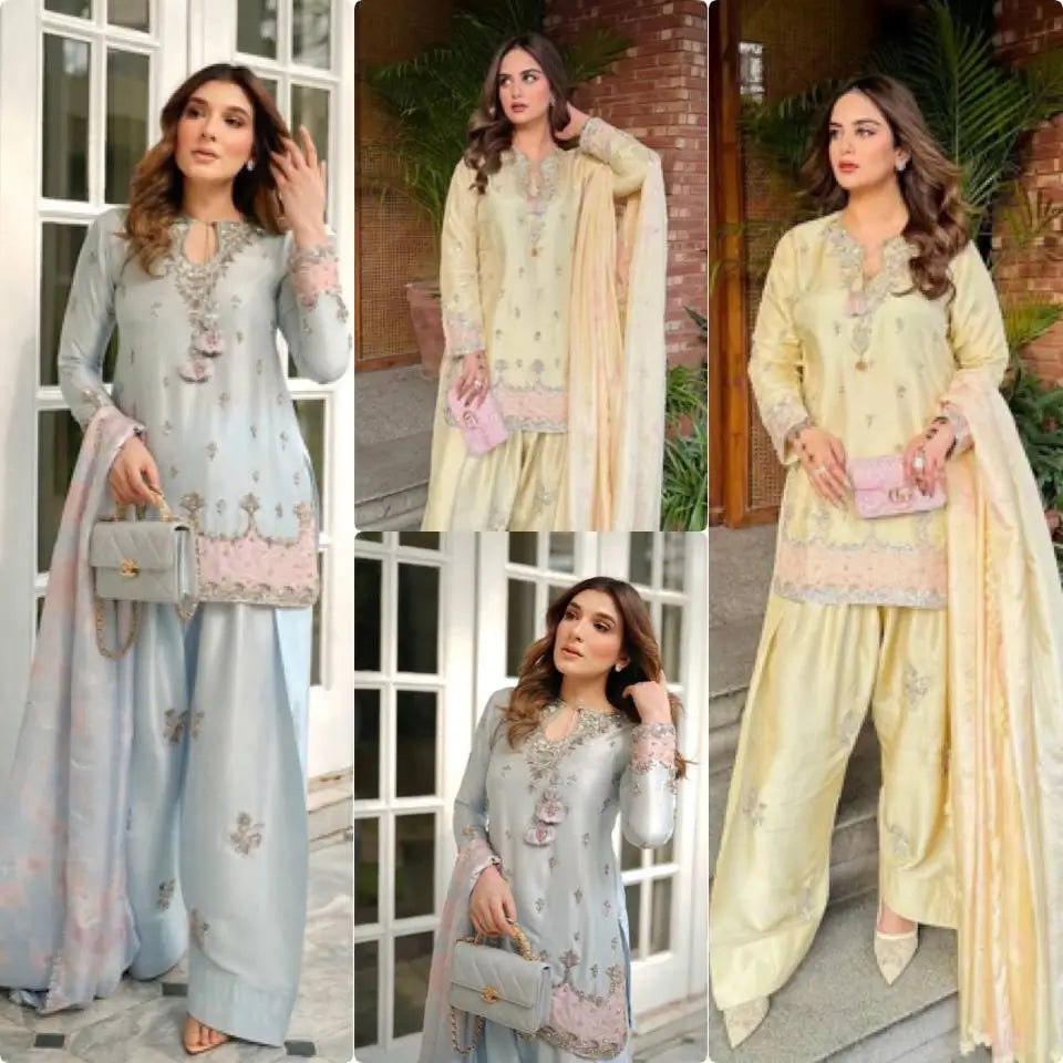 Designer Farshi Palazzo Suit for Festive and Wedding Occasions