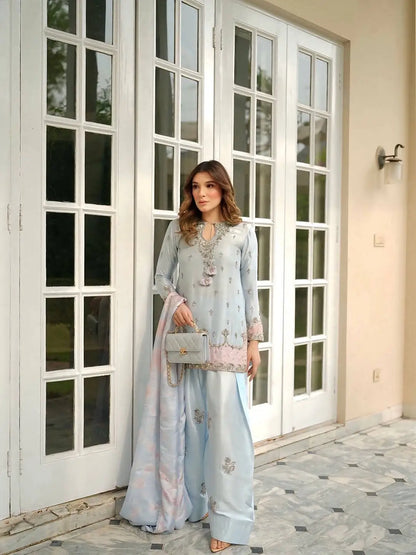 Designer Farshi Palazzo Suit for Festive and Wedding Occasions