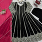 Designer Faux Georgette Anarkali Set with Plazoo & Dupatta | Party & Wedding Wear