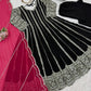 Designer Faux Georgette Anarkali Set with Plazoo & Dupatta | Party & Wedding Wear