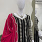 Designer Faux Georgette Anarkali Set with Plazoo & Dupatta | Party & Wedding Wear