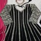 Designer Faux Georgette Anarkali Set with Plazoo & Dupatta | Party & Wedding Wear