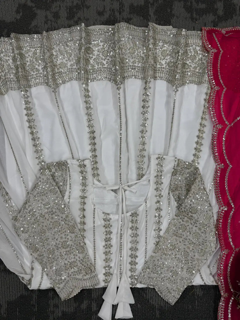 Designer Faux Georgette Anarkali Set with Plazoo & Dupatta | Party & Wedding Wear