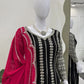 Designer Faux Georgette Anarkali Set with Plazoo & Dupatta | Party & Wedding Wear