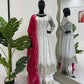 Designer Faux Georgette Anarkali Set with Plazoo & Dupatta | Party & Wedding Wear