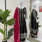 Designer Faux Georgette Anarkali Set with Plazoo & Dupatta | Party & Wedding Wear
