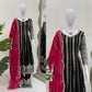 Designer Faux Georgette Anarkali Set with Plazoo & Dupatta | Party & Wedding Wear