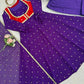 Designer Faux Georgette Anarkali Suit Set with Koti and Dupatta