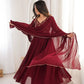 Designer Faux Georgette Anarkali Suit for Festive and Occasion Wear