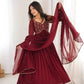Designer Faux Georgette Anarkali Suit for Festive and Occasion Wear